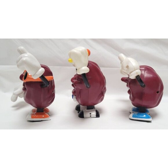 Lot of 3 Vintage 1988 Applause California Raisins Wind-Up Plastic Figures-Lot B - Picture 3 of 7